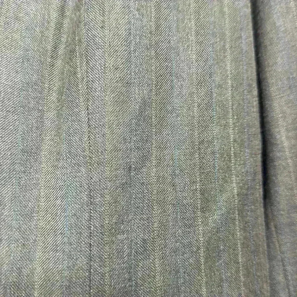 Merona Sz 14 Brown pin-striped lined single breasted blazer Item# 2S - Picture 2 of 7